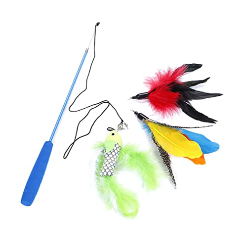 FRCOLOR Interaktives Katzenangel Set Mit Teleskopischem Federfangspielzeug Für Katzen Katzenspielzeug Zur Von Aktivität Und Spielvergnügen Für Ihre Katze FRCOLOR Interaktives Katzenangel Set Mit Teleskopischem Federfangspielzeug Für Katzen Katzenspielzeug Zur Von Aktivität Und Spielvergnügen Für Ihre Katze von FRCOLOR