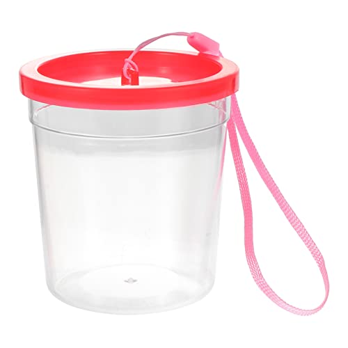 FRCOLOR 1 Schildkrötenbecken transparente Tasse Reptilienträger BO Plastiktiere klares Reptilfall Futterkasten für Reptilien füttern Schnecken Betta Cup Fütterungsbox von FRCOLOR