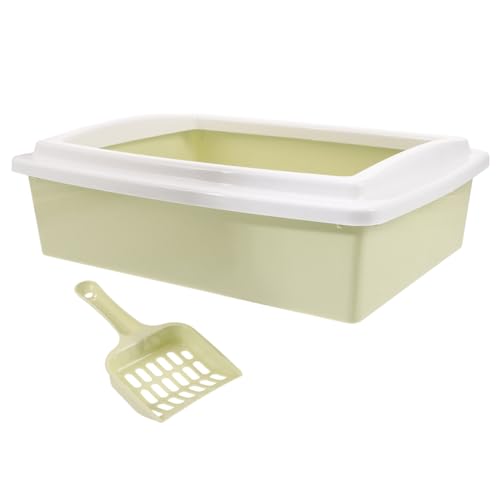 FRCOLOR 1 Set-Box Katzentoilette katzenklo Haustiertoilette Töpfchentablett für Haustiere Katzenversorgung Mülleimer Spritzschutz Sandbecken Bettpfanne Haustierzubehör Kätzchen pp von FRCOLOR