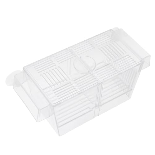 FRCOLOR 1 Stück Karton Inkubationsbox Trennwand Für Aquarien Tank-inkubator-Netz Züchter Für Fischtrennung Eingewöhnungskoffer Für Aquarien Guppy Zuchthalter Weiß Zuchtbox Acryl Aquarium von FRCOLOR