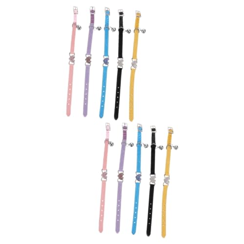 FRCOLOR 10 STK Haustierhalsband Katzenhalsband Mit Glocke Schmaler Kragen Personalisiertes Katzenhalsband Kragen Halskette Kleines Welpenhalsband Polyester Haustierzubehör Haustier Katze FRCOLOR 10 STK Haustierhalsband Katzenhalsband Mit Glocke Schmaler Kragen Personalisiertes Katzenhalsband Kragen Halskette Kleines Welpenhalsband Polyester Haustierzubehör Haustier Katze von FRCOLOR