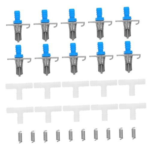 FRCOLOR 10 Sätze Kaninchen-trinkschnabel Futter- Und Tränken Für Kaninchen Automatische Kaninchentränke Futterautomat Für Kaninchen Kaninchenwasser Hühnerwassernippel Tier Metall Sau von FRCOLOR