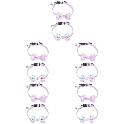 FRCOLOR 10 Stück Haustierhalsband Verstellbares Welpenhalsband Haustierhalsband Laufhalsband Trainingshalsbänder Weibliche Schleifenhalsband Katzenfliege Polyester FRCOLOR 10 Stück Haustierhalsband Verstellbares Welpenhalsband Haustierhalsband Laufhalsband Trainingshalsbänder Weibliche Schleifenhalsband Katzenfliege Polyester von FRCOLOR