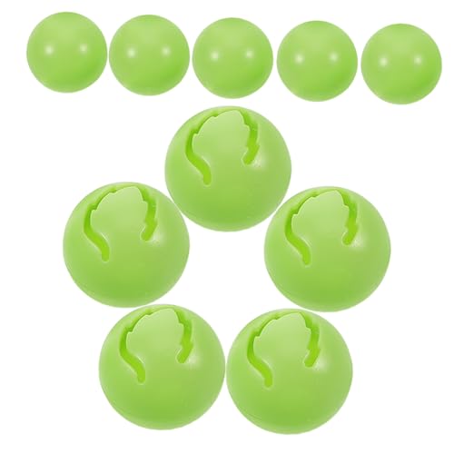 FRCOLOR 10 Stück Teiliges Katzenspielzeug mit Glockenspielenden Hohlen Bällen Sicher zum Kauen für Kleine Katzen und Haustiere Fördert Bewegung und Gesundheit Bunte Indoor-spielbälle von FRCOLOR