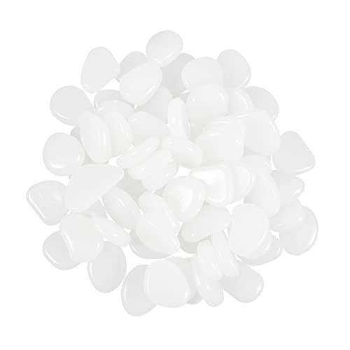 FRCOLOR Dekorative Aquarium-felsen 100 Stück Weiße Kieselsteine Leuchtende Dunkle Steine für Aquarium Garten Hof FRCOLOR Dekorative Aquarium-felsen 100 Stück Weiße Kieselsteine Leuchtende Dunkle Steine für Aquarium Garten Hof von FRCOLOR
