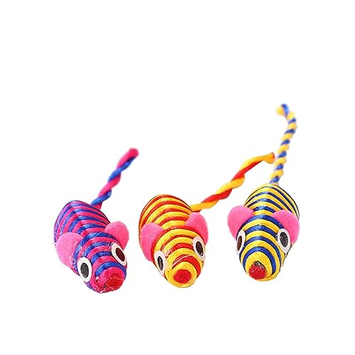 FRCOLOR 10stücke Teiliges Katzenspielzeug Interaktive Mini-mäuse Mit Bunten Farben Und Langen Schwänzen Für Katzen Und Kätzchen Fördert Spielverhalten Und Natürliche Instinkte FRCOLOR 10stücke Teiliges Katzenspielzeug Interaktive Mini-mäuse Mit Bunten Farben Und Langen Schwänzen Für Katzen Und Kätzchen Fördert Spielverhalten Und Natürliche Instinkte von FRCOLOR