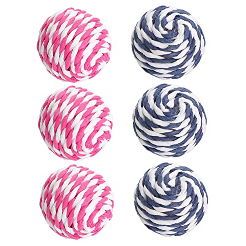 FRCOLOR 12 STK Haustier Spielzeug Katzenspielzeug Papierseil Ball Spielen Backenzahn FRCOLOR 12 STK Haustier Spielzeug Katzenspielzeug Papierseil Ball Spielen Backenzahn von FRCOLOR