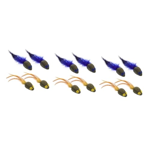FRCOLOR 12stücke Katzenspielzeug Interaktive Spielmäuse Mit Katzenminze Fördert Aktivität Und Gesundheit Für Glückliche Und Fitte Katzen Und FRCOLOR 12stücke Katzenspielzeug Interaktive Spielmäuse Mit Katzenminze Fördert Aktivität Und Gesundheit Für Glückliche Und Fitte Katzen Und von FRCOLOR