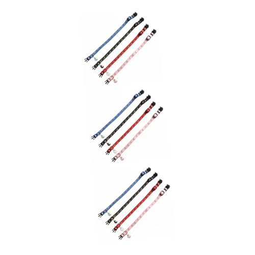 FRCOLOR 3er-Sets Mit Haustieranhänger Sternmuster Verstellbar Nylon Modisches Katzenzubehör Für Kätzchen/ 4 Stück X 3 FRCOLOR 3er-Sets Mit Haustieranhänger Sternmuster Verstellbar Nylon Modisches Katzenzubehör Für Kätzchen/ 4 Stück X 3 von FRCOLOR