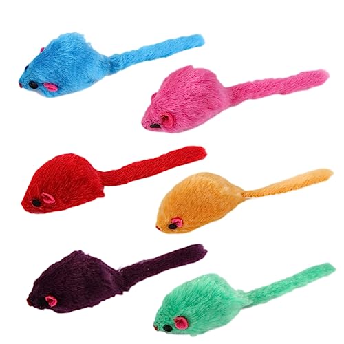 FRCOLOR 12stücke Plüsch Mäuse Katzenspielzeug Mit Realistischem Geräusch Squeaky Spielzeug Für Katzen Helle Farben Und FRCOLOR 12stücke Plüsch Mäuse Katzenspielzeug Mit Realistischem Geräusch Squeaky Spielzeug Für Katzen Helle Farben Und von FRCOLOR