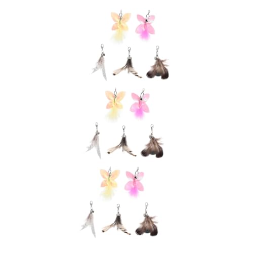 FRCOLOR 15 STK Ersatzkopf Für Katzenangel Katzenspielzeug Haustier Katze Und Plüsch FRCOLOR 15 STK Ersatzkopf Für Katzenangel Katzenspielzeug Haustier Katze Und Plüsch von FRCOLOR