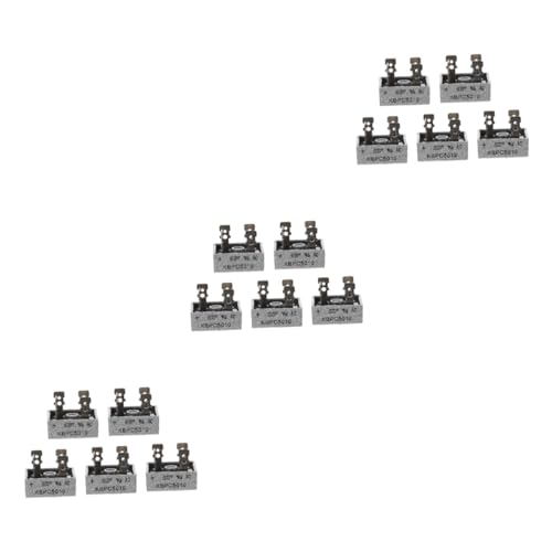 FRCOLOR 15 STK Gleichrichter Brücke 4-poliger Gleichrichter 1000 V Gleichrichter elektronische Diode Gleichrichter mit Metallgehäuse Simplex Elektronisches Bauteil 50a Metall Material FRCOLOR 15 STK Gleichrichter Brücke 4-poliger Gleichrichter 1000 V Gleichrichter elektronische Diode Gleichrichter mit Metallgehäuse Simplex Elektronisches Bauteil 50a Metall Material von FRCOLOR
