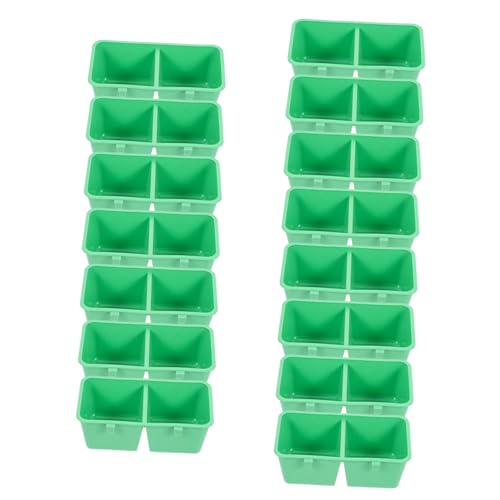 FRCOLOR 15st Vogeltränke Vogel Fütterer Moultrie Feeder Fressnäpfe Für Papageien Vogelwasser-hängebecher Wasserschale Für Papageienfutter Vogelfutterschale Essensbox Universal- Plastik von FRCOLOR