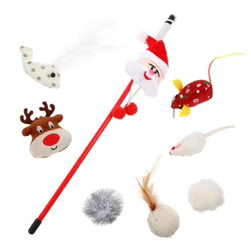 FRCOLOR 16 STK Katze Weihnachtsspielzeug Kätzchen Plüsch Teaser Weihnachtskatzenspielzeugstrumpf Spielzeuge Zubehör für Katzenspielzeug interaktives Kätzchenspielzeug Katzenminze Plastik FRCOLOR 16 STK Katze Weihnachtsspielzeug Kätzchen Plüsch Teaser Weihnachtskatzenspielzeugstrumpf Spielzeuge Zubehör für Katzenspielzeug interaktives Kätzchenspielzeug Katzenminze Plastik von FRCOLOR