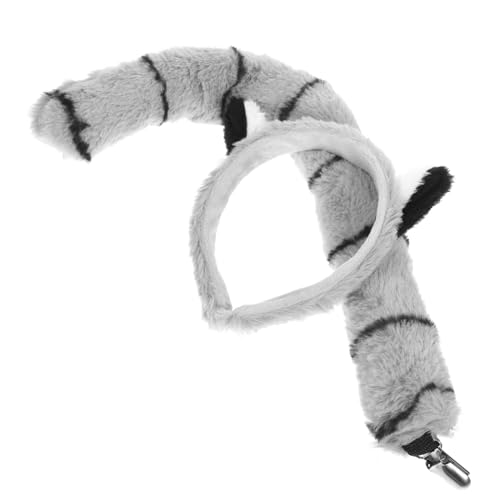 FRCOLOR 1Satz Lemuroid Ohren und Kostümset für Party Cosplay Tierkostüm Zubehör mit Lustigem Stirnband und Auffälligem Design für Unvergessliche Auftritte von FRCOLOR