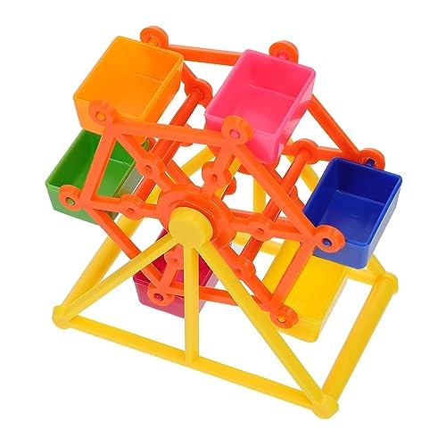 FRCOLOR 1Stk Papagei Spielzeug Bird Toys papageienspielzeug Dekor für zu Hause Futtersuchspielzeug für Spielzeuge Haustier nagen Ausbildung stütze Dekoration beiläufig Rad Essensbox von FRCOLOR