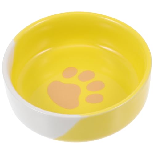FRCOLOR Katzennapf Keramik Katzenteller Futternapf Katze Für Wasser, Trockenfutter Und Nassfutter 12,5 X 12,5 X 4 cm von FRCOLOR