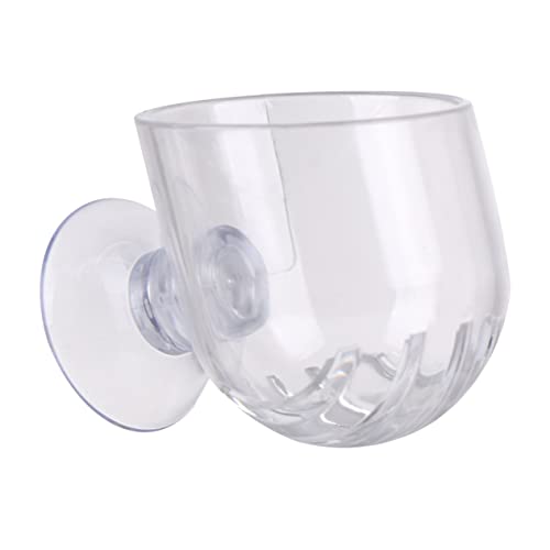 FRCOLOR 1Stk Wassernapf für Reptilienfutter Reptilienterrarien augplatte Suction Cup schleichtiere Lieferungen für rote roter Warmer Speiseteller füttern Roter Wurmbecher Ausrüstung von FRCOLOR