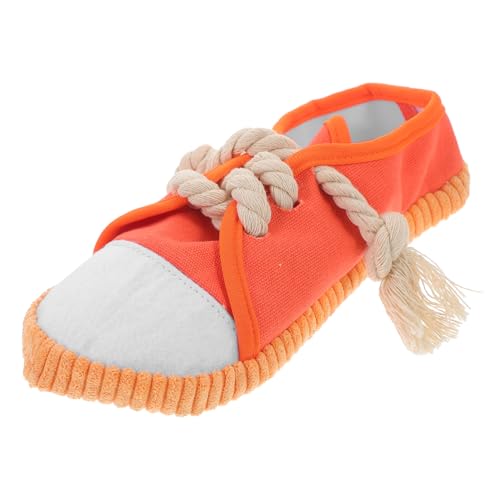 FRCOLOR Kauschuhe Spielzeug Für Hunde Und Katzen Interaktives Spielzeug Quietschend Robustes Segeltuch Orange Zufällige Farbe FRCOLOR Kauschuhe Spielzeug Für Hunde Und Katzen Interaktives Spielzeug Quietschend Robustes Segeltuch Orange Zufällige Farbe von FRCOLOR