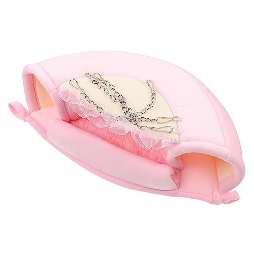 FRCOLOR 1stk Hamster-tunnelnest Plüsch Haustierbetthaus Hängematte Winterbetten Kaninchen Warmes Kissen Hängematten-hängetunnel Plüschtiere Eichhörnchen Nest Mini Diamantvlies von FRCOLOR