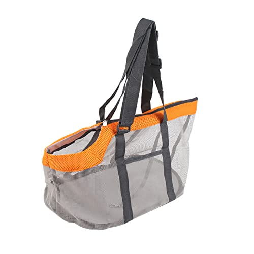 FRCOLOR 1stk Haustier Handtasche Tragetasche Aus Mesh Für Haustiere Reisetasche Für Welpen Reisetasche Für Haustiere Hasenträger Hund Reisen Rucksack Vorne Gittergewebe Aluminiumlegierung von FRCOLOR