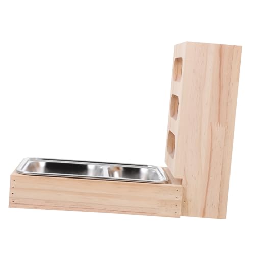 FRCOLOR Stabiler Futterspender Aus Holz Futterkrippe 2-in-1-grashalter Große Kapazität Für Die Fütterung Von Haustieren FRCOLOR Stabiler Futterspender Aus Holz Futterkrippe 2-in-1-grashalter Große Kapazität Für Die Fütterung Von Haustieren von FRCOLOR