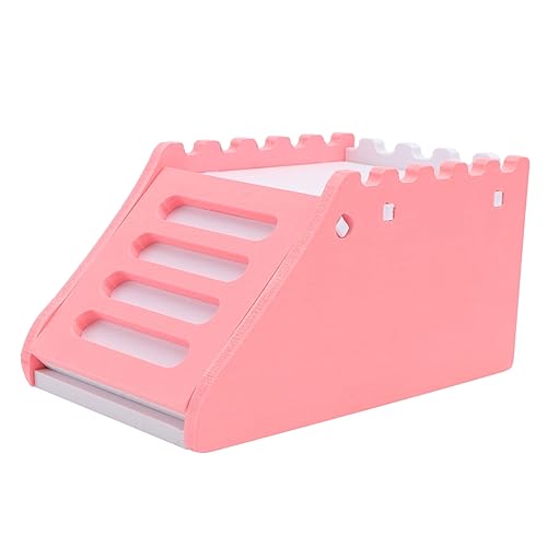 FRCOLOR 1stück Kleintierhaus Aus Holz Für Hamster Abnehmbares Winddichtes Hamsterhaus Mit Treppe Gemütlicher Schlafplatz Für Kleine Haustiere Spiel Und Ruheoase von FRCOLOR