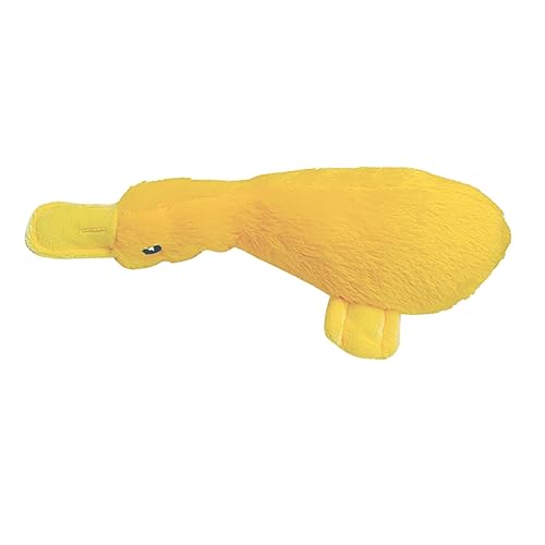 FRCOLOR 1Stk Spielzeug Dwebble-Plüsch Mütze Flauschige Kuscheltiere gelbe Farbe Haustiergeschenk gelbsto plüschig kuschelig Sandbad für Hamster beißen Plüschtier Haustierzubehör der Hund von FRCOLOR