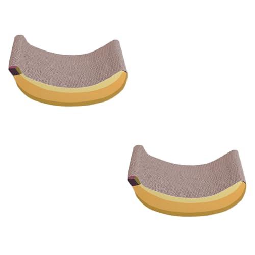 FRCOLOR 2 STK Banana Corrugated Cat Kratzbaum Kratzpads Für Katzen Kratzbäume Für Katzen Kätzchen Kratzbrett Teppiche Kratzbaum Für Katzen Spielzeug Für Haustiere Katzenkratzer Karton FRCOLOR 2 STK Banana Corrugated Cat Kratzbaum Kratzpads Für Katzen Kratzbäume Für Katzen Kätzchen Kratzbrett Teppiche Kratzbaum Für Katzen Spielzeug Für Haustiere Katzenkratzer Karton von FRCOLOR