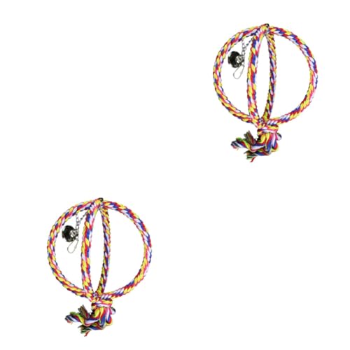 FRCOLOR 2 STK Papageienspielzeug zur Unterhaltung Spielzeug für Papageien Vögel Barsch Schaukel Vogelspielzeug Vogelschaukel für Papageien Papageienschaukel die Schaukel FRCOLOR 2 STK Papageienspielzeug zur Unterhaltung Spielzeug für Papageien Vögel Barsch Schaukel Vogelspielzeug Vogelschaukel für Papageien Papageienschaukel die Schaukel von FRCOLOR