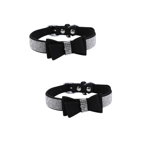 FRCOLOR 2 Stück Haustierhalsband Hunde- und Katzenhalsband mit Fliegen Modische Haustierhalskette 42 cm Weiches Material FRCOLOR 2 Stück Haustierhalsband Hunde- und Katzenhalsband mit Fliegen Modische Haustierhalskette 42 cm Weiches Material von FRCOLOR