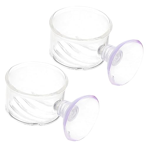 FRCOLOR 2er-Pack Rote Futterspender Für Aquarien Futternäpfe Für Fische Garnelen-futterspender Für Süßwasser Köder-futternäpfe von FRCOLOR