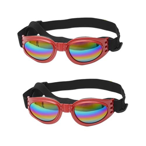 FRCOLOR 2 STK Sonnenbrille Augenschutz Für Hunde Hundebrille Heimtierbedarf Für Hunde Gläser Haustier von FRCOLOR