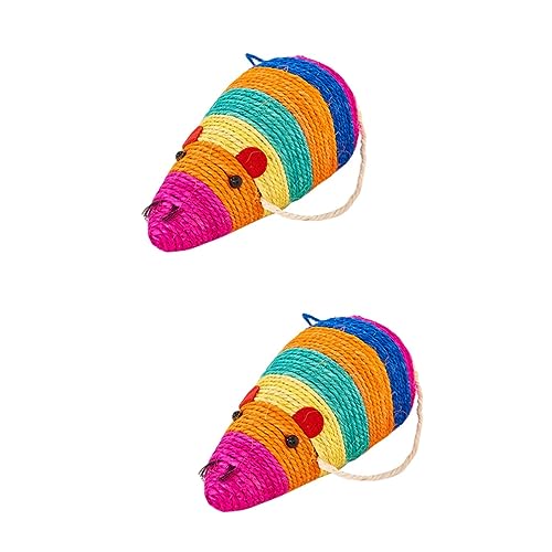FRCOLOR 2 Kätzchenspielzeug Katzenkratzpad Katzenkratzbaum Katzenbeißspielzeug Beißspielzeug Katzenspielzeug Katzenminze Spielzeug Katzenkratzer Katzen Teaser Spielzeug von FRCOLOR
