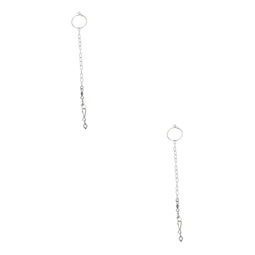FRCOLOR 2sätze Edelstahl Vogel Fußring Mit Kette Teiliger Papageien Fußverschluss Separiertes Design Für Einfache Handhabung Für Vögel Stabil Und Sicher Schützt Die Füße Der Tiere FRCOLOR 2sätze Edelstahl Vogel Fußring Mit Kette Teiliger Papageien Fußverschluss Separiertes Design Für Einfache Handhabung Für Vögel Stabil Und Sicher Schützt Die Füße Der Tiere von FRCOLOR