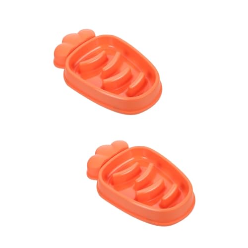 FRCOLOR 2 Stück Hunde-Slow-Feeder Karottenform Futternapf Für Haustiere Langsames Füttern Für Katzen Gesunde Ernährung Verhindert Verdauungsstörungen FRCOLOR 2 Stück Hunde-Slow-Feeder Karottenform Futternapf Für Haustiere Langsames Füttern Für Katzen Gesunde Ernährung Verhindert Verdauungsstörungen von FRCOLOR