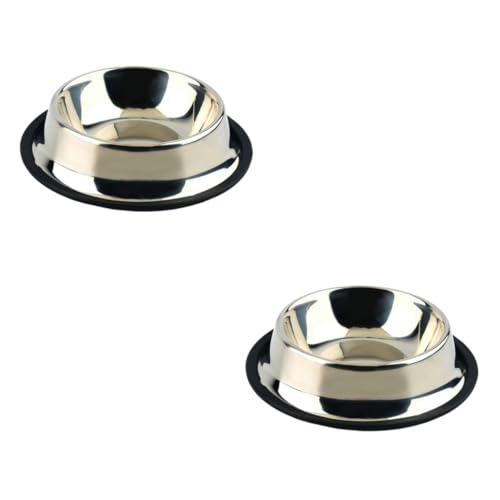 FRCOLOR 2 Stück Futternapf Für Haustiere Edelstahl Für Katzen Und Hunde Wassernapf – 34 cm Silberner Boden FRCOLOR 2 Stück Futternapf Für Haustiere Edelstahl Für Katzen Und Hunde Wassernapf – 34 cm Silberner Boden von FRCOLOR