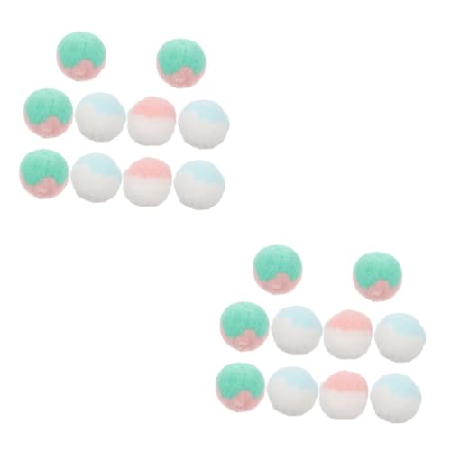 FRCOLOR 20 STK Katze Plüschtierball Spielzeug Haustier Katze Trainingsball FRCOLOR 20 STK Katze Plüschtierball Spielzeug Haustier Katze Trainingsball von FRCOLOR