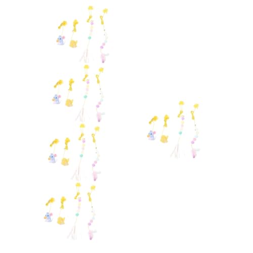 FRCOLOR 5 Sets Interaktives Spielzeug Für Hauskatzen Kätzchen-Seil Neckendes Spielzeug Lustiges Katzen-jagen Selbstversorgung 4 Stück * 5 FRCOLOR 5 Sets Interaktives Spielzeug Für Hauskatzen Kätzchen-Seil Neckendes Spielzeug Lustiges Katzen-jagen Selbstversorgung 4 Stück * 5 von FRCOLOR