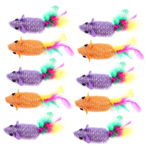 FRCOLOR 20 STK Spielzeug Für Wohnungskatzen Quietschendes Katzenspielzeug Katzen-mäuse-Spielzeug Katzenspielzeug Mit Katze Nip Interaktives Katzenspielzeug Haustierzubehör Feder Die Katze FRCOLOR 20 STK Spielzeug Für Wohnungskatzen Quietschendes Katzenspielzeug Katzen-mäuse-Spielzeug Katzenspielzeug Mit Katze Nip Interaktives Katzenspielzeug Haustierzubehör Feder Die Katze von FRCOLOR
