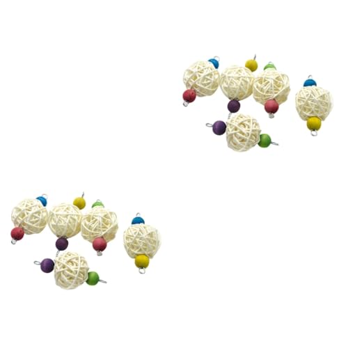 FRCOLOR 2sets Papagei Spielzeug Vogel Beißen Rattan Interaktive Pädagogisches Spielzeug Für Nymphensittich Sittich Papagei 10 Stücke * 2 FRCOLOR 2sets Papagei Spielzeug Vogel Beißen Rattan Interaktive Pädagogisches Spielzeug Für Nymphensittich Sittich Papagei 10 Stücke * 2 von FRCOLOR