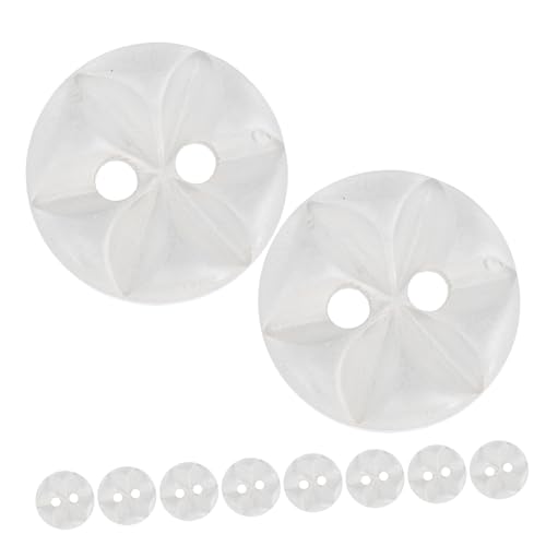 FRCOLOR 20stücke Beige Blumen Knöpfe Resin Mit Löchern Retro-nähknöpfe Für Kinderbekleidung Und Bastelarbeiten Vielseitig Einsetzbare Druckknöpfe Für Kleidung Und Accessoires von FRCOLOR