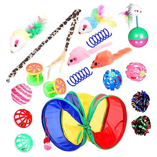 FRCOLOR Katzenspielzeug-kombipaket Wolltunnel Federmäusespielzeug Für Hauskatzen FRCOLOR Katzenspielzeug-kombipaket Wolltunnel Federmäusespielzeug Für Hauskatzen von FRCOLOR