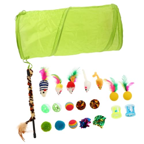 FRCOLOR 21st Lustiges Katzenspielzeug Haustier Spielzeug Für Welpen Plüschkatzenspielzeug Katzen-Teaser-zauberstab Flauschige Katze Katzentunnel Katzenregenbogen Necken Feder Plüschtier FRCOLOR 21st Lustiges Katzenspielzeug Haustier Spielzeug Für Welpen Plüschkatzenspielzeug Katzen-Teaser-zauberstab Flauschige Katze Katzentunnel Katzenregenbogen Necken Feder Plüschtier von FRCOLOR