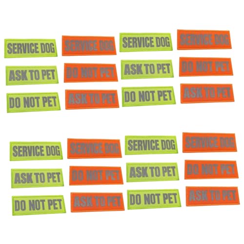 FRCOLOR 24 STK Service-Welpen-Patch Hundepflaster Patches für Hundewesten Welpengeschirr Etiketten zubehör für hundegeschirre Selbstklebende Hundemarke reflektierend Gurt Klebeband Nylon FRCOLOR 24 STK Service-Welpen-Patch Hundepflaster Patches für Hundewesten Welpengeschirr Etiketten zubehör für hundegeschirre Selbstklebende Hundemarke reflektierend Gurt Klebeband Nylon von FRCOLOR