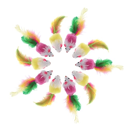 FRCOLOR Katzenspielzeug Aus Plüsch 24 Stück Künstliche Mäuse Spielzeug für Katzen Spielzeit für Katzen FRCOLOR Katzenspielzeug Aus Plüsch 24 Stück Künstliche Mäuse Spielzeug für Katzen Spielzeit für Katzen von FRCOLOR