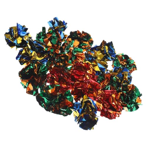 FRCOLOR 25stücke Interaktive Crinkle Für Katzen Bunte Metallische Knisterbälle Für Selbstbeschäftigung Und Spielspaß Fördert Die Natürliche Neugier Und Bewegung Ihrer Haustiere FRCOLOR 25stücke Interaktive Crinkle Für Katzen Bunte Metallische Knisterbälle Für Selbstbeschäftigung Und Spielspaß Fördert Die Natürliche Neugier Und Bewegung Ihrer Haustiere von FRCOLOR