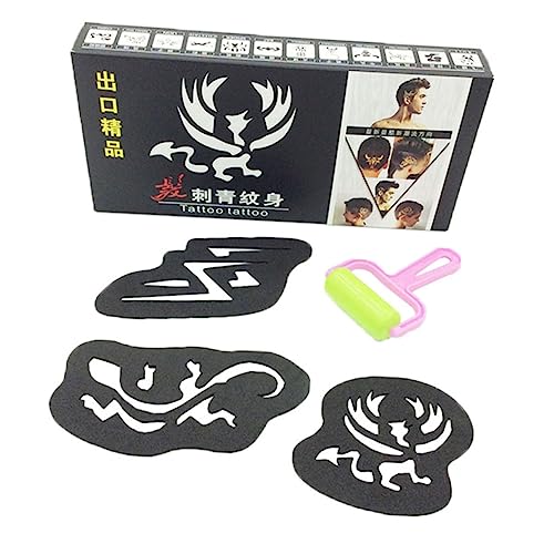 FRCOLOR 25stücke Haartattoo-Set Mit Stücken Haarset Mit Klebewerkzeugen Set Für Kreative Haar-Muster Semi-permanente Wasserfest-Haar-Tattoos Für Geburtstage Abschlussfeiern Und von FRCOLOR