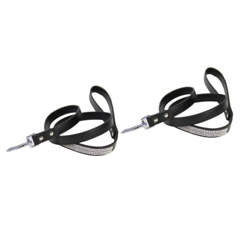 FRCOLOR Leine 2St Arnes para Perros für Hunde für Hunde Hundespaziergang Katzenhalsband mit Strass Hund Zugband Hündchen Gürtel Gurt Hündin Nylon-Seil Welpe von FRCOLOR