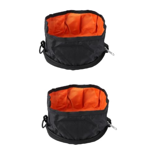 FRCOLOR 2 Stücke Haustier Schüssel Hund Wasser Schüssel Tragbare Pet Reise Feeder 19x19cm Polyester Schwarz FRCOLOR 2 Stücke Haustier Schüssel Hund Wasser Schüssel Tragbare Pet Reise Feeder 19x19cm Polyester Schwarz von FRCOLOR